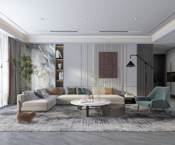 Modern A Living Room-ID:488905916