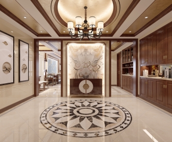 New Chinese Style Chinese Style Hallway-ID:505004881