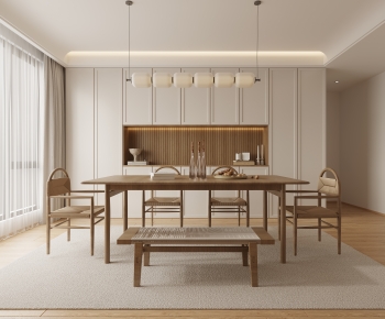 Modern Wabi-sabi Style Dining Room-ID:364291918