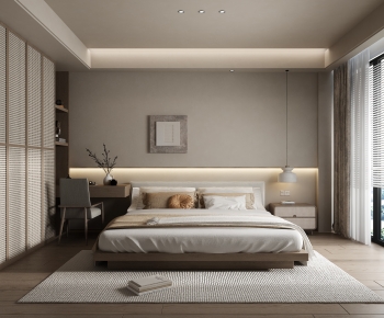 Wabi-sabi Style Bedroom-ID:898528102