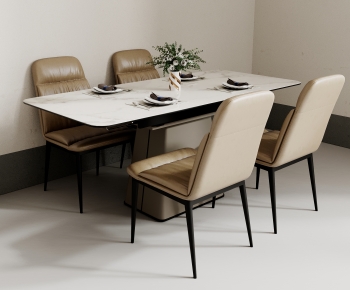 Modern Dining Table And Chairs-ID:741617926