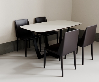 Modern Dining Table And Chairs-ID:611354111
