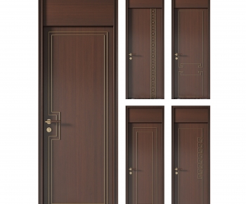 New Chinese Style Single Door-ID:755168916