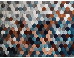 几何艺术抽象地毯-ID:5850974