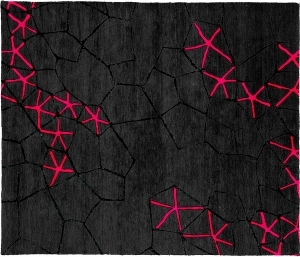 几何艺术抽象地毯-ID:5851250