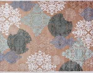 几何艺术抽象地毯-ID:5851375