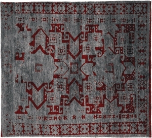 几何艺术抽象地毯-ID:5851497