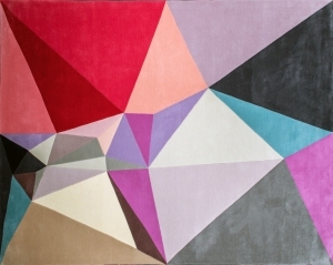 几何艺术抽象地毯-ID:5851618