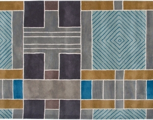 几何艺术抽象地毯-ID:5851787