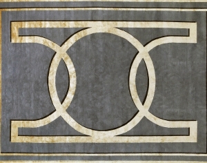 几何艺术抽象地毯-ID:5851952