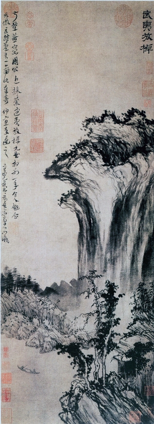 中式国画山水画-ID:864062079