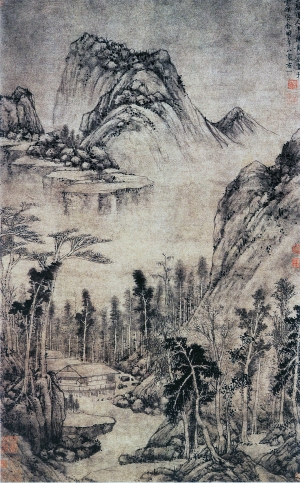 中式国画山水画-ID:786417967