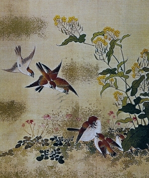 中式国画花鸟画-ID:5855103