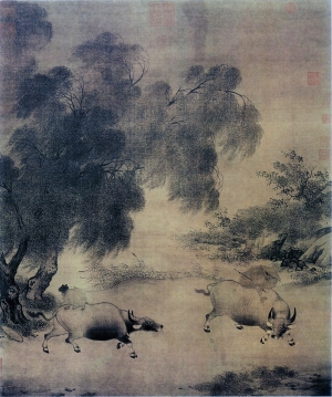 中式国画山水画-ID:902436977