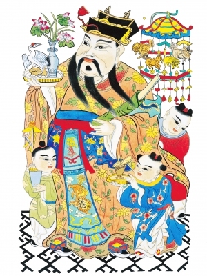 中式人物装饰画-ID:5855173