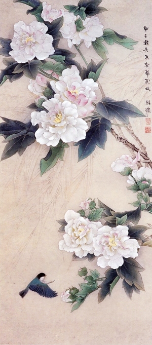 中式国画花鸟画-ID:5855189
