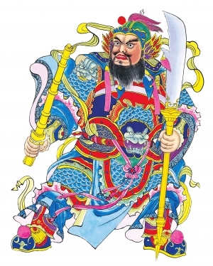中式人物装饰画-ID:5855260