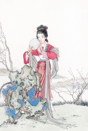 中式人物装饰画-ID:5855262