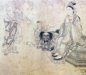 中式人物装饰画-ID:5855265
