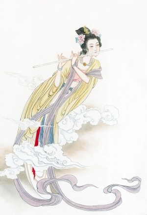 中式人物装饰画-ID:5855373