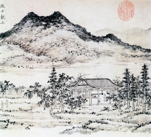 中式国画山水画-ID:5855378