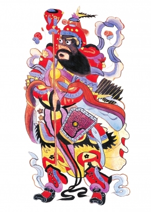 中式人物装饰画-ID:5855432