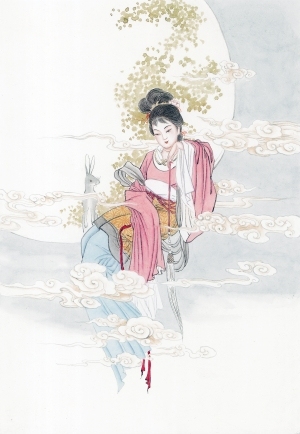 中式人物装饰画-ID:5855450