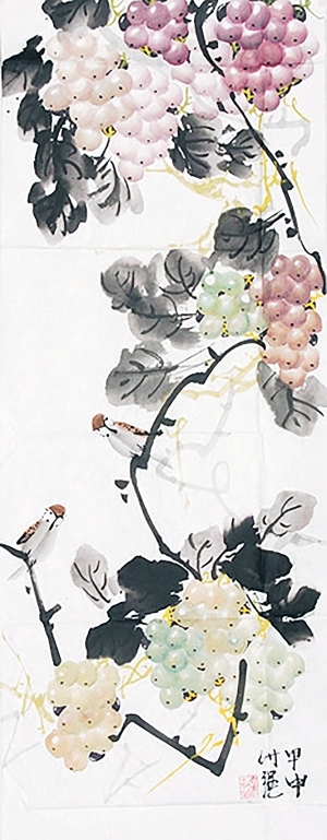 中式花鸟装饰画-ID:5855584