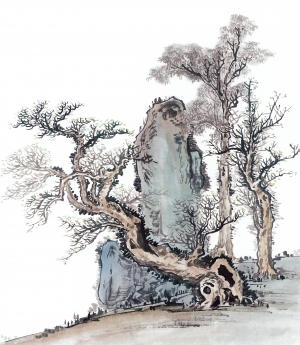 中式装饰画-ID:418843036