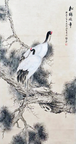 中式国画山水画-ID:585053926