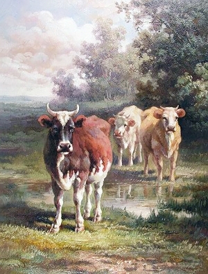 牛装饰画-ID:5855828