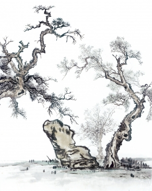 中式国画山水画-ID:860609058