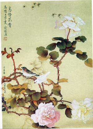 中式花鸟装饰画-ID:5856289