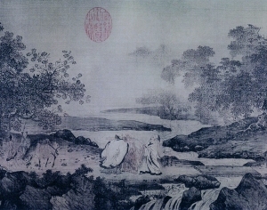 中式国画山水画-ID:5858491