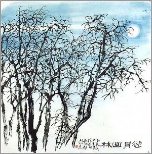 中式国画山水画-ID:690974953