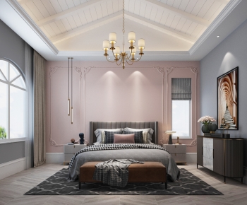 French Style Bedroom-ID:218945981