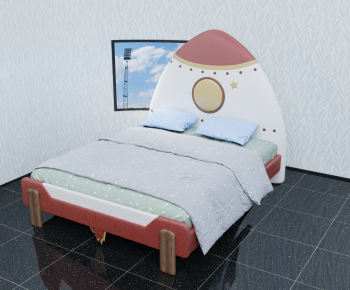 Modern Child's Bed-ID:682914974