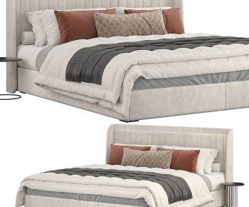 Modern Double Bed-ID:964255095