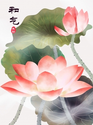 新中式装饰画-ID:5863315