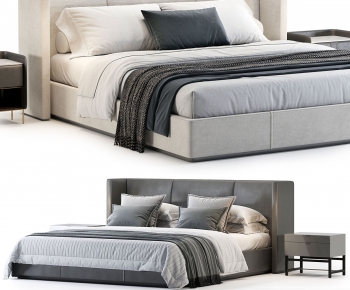 Modern Double Bed-ID:148566012
