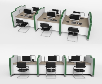 Modern Office Desk And Chair-ID:120606908