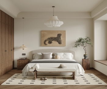 Wabi-sabi Style Bedroom-ID:760663994