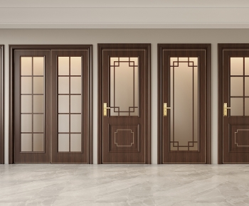 New Chinese Style Single Door-ID:982825044