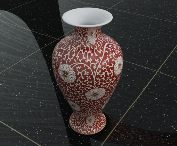 中式瓷器花瓶-ID:697943936