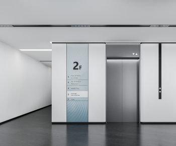 Modern Office Elevator Hall-ID:512145041