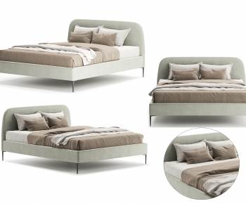 Modern Double Bed-ID:841645965