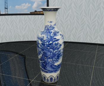 中式瓷器花瓶-ID:284389027
