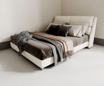 Modern Double Bed-ID:867825983