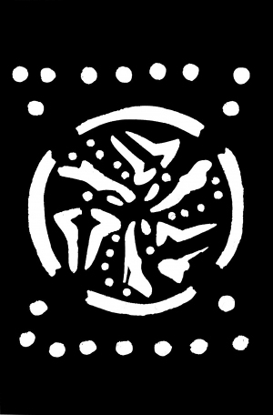 中式古典花纹凹凸黑白-ID:5866942