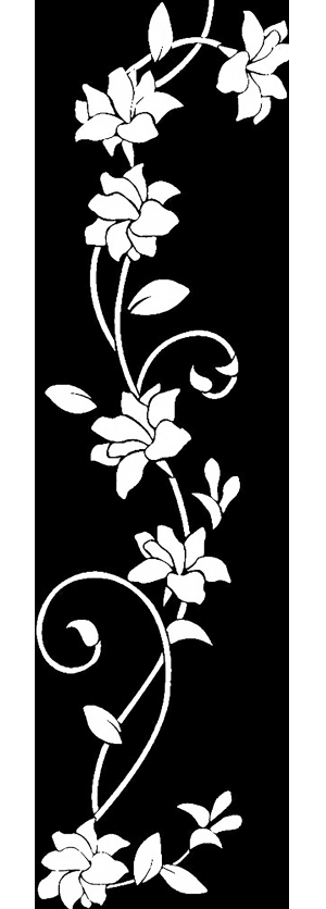 中式古典花纹凹凸黑白-ID:5867000